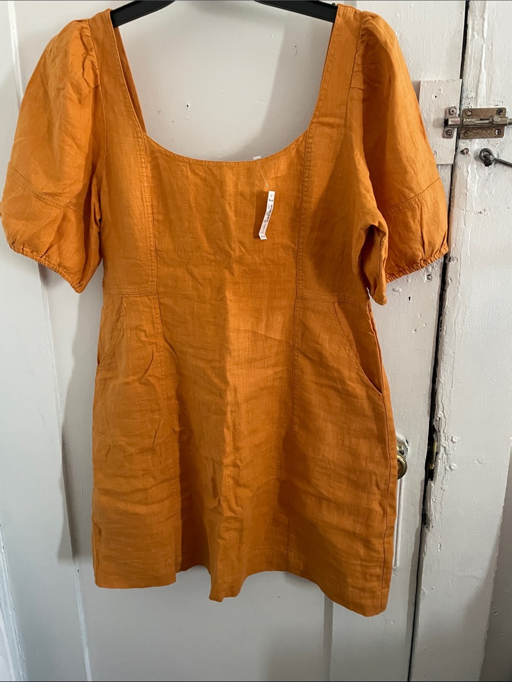 Madewell Rust Orange Linen Tunic